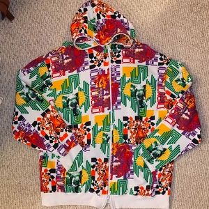Vintage Multi Color Animal Hoodie